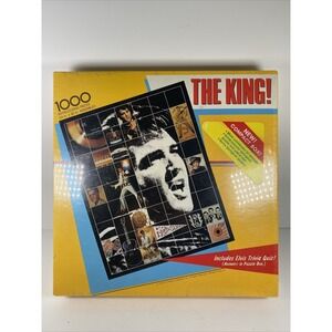 NEW Sealed Vtg 1985 The King! Elvis Presley 1000 Piece Puzzle Springbok USA Made